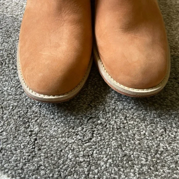 Anthropologie Miss Albright Brown Cut-Out Ankle Booties Size 6B - Picture 5 of 8